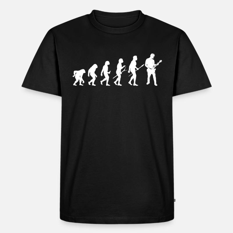 guitar guitare evolution - T-shirt Premium bio Homme - noir