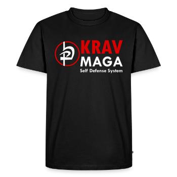 Krav Maga Autodéfense Sport de combat Arts martiaux - T-shirt Premium bio Homme - noir - Devant - Nico (187cm)