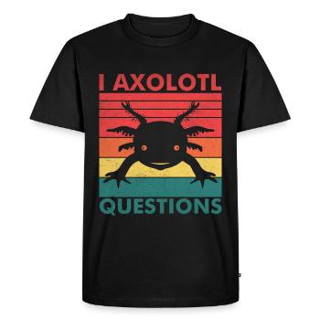 Axolotl - T-shirt Premium bio Homme - noir - Devant - Nico (187cm)