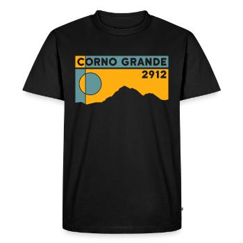 Gran Sasso Italia Corno Grande Normal Route Hike - Men's Premium Organic T-Shirt - black - Front - Nico (187cm)
