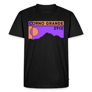 Gran Sasso Italia Corno Grande Normal Route Hike - Men's Premium Organic T-Shirt - black - Front - Nico (187cm)