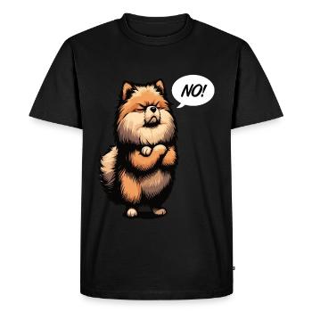 No Pomeranian Dwarf Spitz Dwarf Spitz Holder Spitz - Men's Premium Organic T-Shirt - black - Front - Nico (187cm)