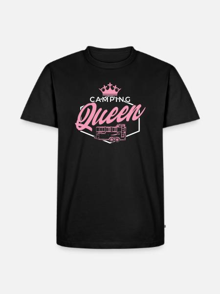 Camping Queen - Men's Premium Organic T-Shirt - black