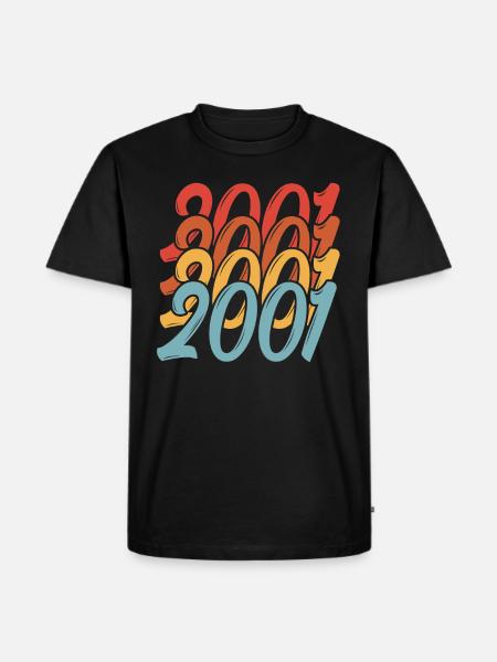 2001 2001 2001 2001 - Men's Premium Organic T-Shirt - black