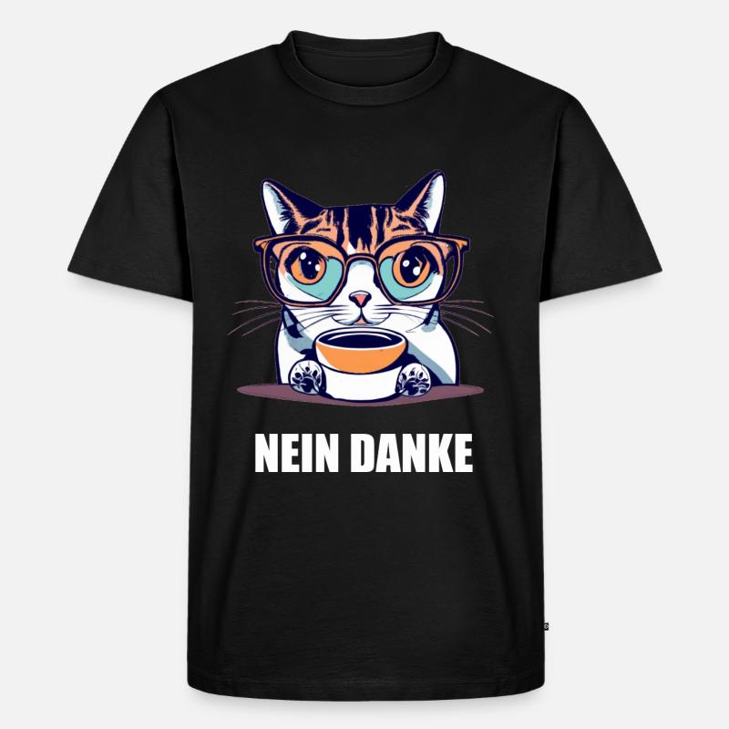 Nein Danke - Männer Premium Bio T-Shirt - Schwarz
