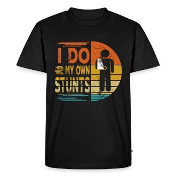 I Do My Own Stunts Funny Accident Stuntmen Gift - T-shirt Premium bio Homme - noir - Devant - Nico (187cm)