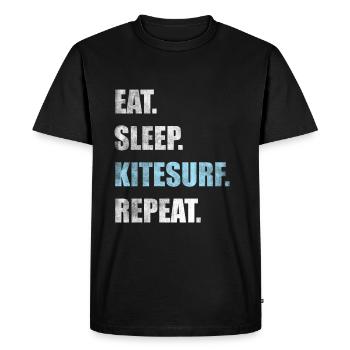 Kitesurf Kitesurf Kitesurf Kitesurf - T-shirt Premium bio Homme - noir - Devant - Nico (187cm)