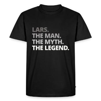 Lars Name Saying Gift - Men's Premium Organic T-Shirt - black - Front - Nico (187cm)