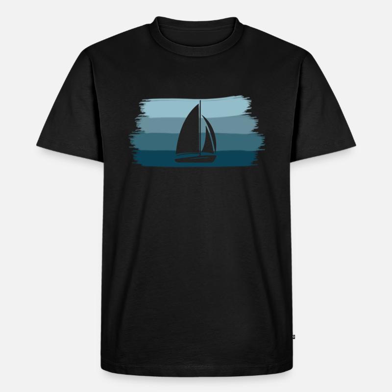 Voilier Blue Horizon - T-shirt Premium bio Homme - noir