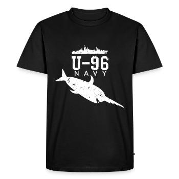 U-96 NAVY - T-shirt Premium bio Homme - noir - Devant - Nico (187cm)