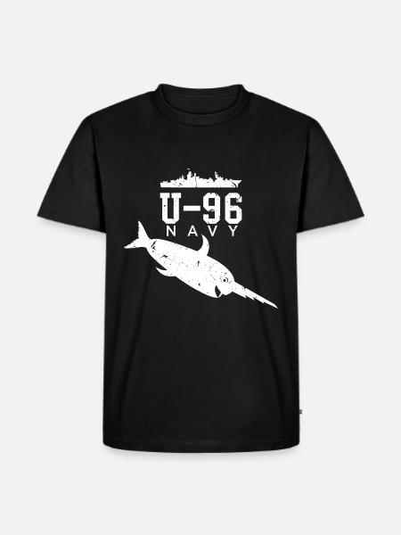 U-96 NAVY - Männer Premium Bio T-Shirt - Schwarz