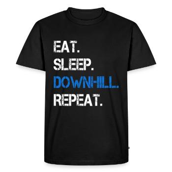 Descente - T-shirt Premium bio Homme - noir - Devant - Nico (187cm)