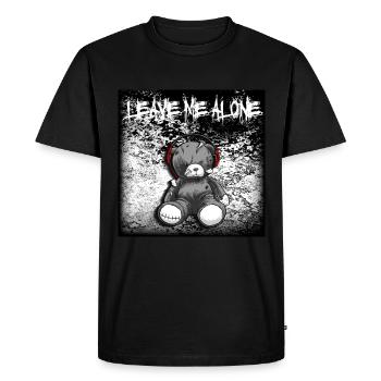 Weirdo Emo Bear Leave Me Alone - Men's Premium Organic T-Shirt - black - Front - Nico (187cm)