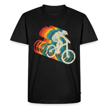 VTT de descente - T-shirt Premium bio Homme - noir - Devant - Nico (187cm)