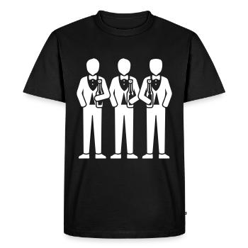 Bachelor Party Crew Bachelor Party - Men's Premium Organic T-Shirt - black - Front - Nico (187cm)