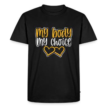 My Body My Choice Pro Choice Women's Equality - Men's Premium Organic T-Shirt - black - Front - Nico (187cm)