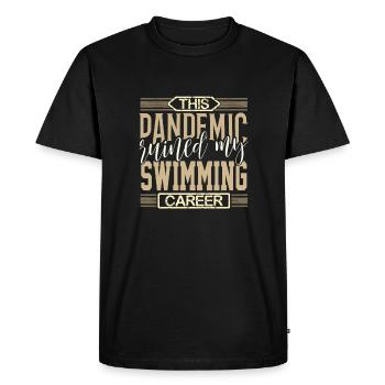 La pandémie de cadeaux de nageur a ruiné ma carrière de nageur - T-shirt Premium bio Homme - noir - Devant - Nico (187cm)