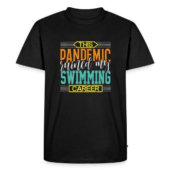 La pandémie de cadeaux de nageur a ruiné ma carrière de nageur - T-shirt Premium bio Homme - noir - Devant - Nico (187cm)