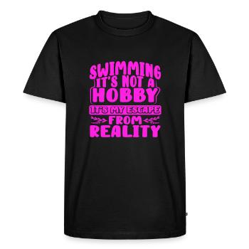 Idée cadeau de nageur Natation Pas De Passe-temps Évasion de - T-shirt Premium bio Homme - noir - Devant - Nico (187cm)