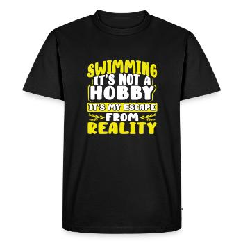 Nageur Cadeau Natation Pas Hobby Évasion de - T-shirt Premium bio Homme - noir - Devant - Nico (187cm)