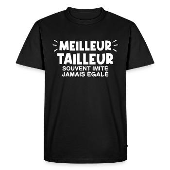 Tailleur | Je suis le meilleur Tailleur ! - T-shirt Premium bio Homme - noir - Devant - Nico (187cm)