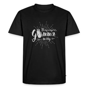Horse Lover Sarcasm Naysayers Gonna Nay Horse - Men's Premium Organic T-Shirt - black - Front - Nico (187cm)
