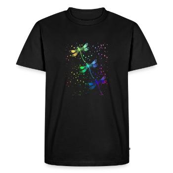 Dragonflies Nature Lover Gift Dragonfly Spirit - Men's Premium Organic T-Shirt - black - Front - Nico (187cm)