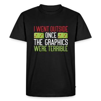 Le cadeau du joueur est sorti une fois que les graphismes ont été - T-shirt Premium bio Homme - noir - Devant - Nico (187cm)