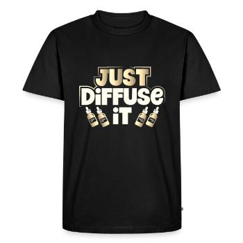 Essential Oil Gifts Just Diffuse It Essential - Men's Premium Organic T-Shirt - black - Front - Nico (187cm)
