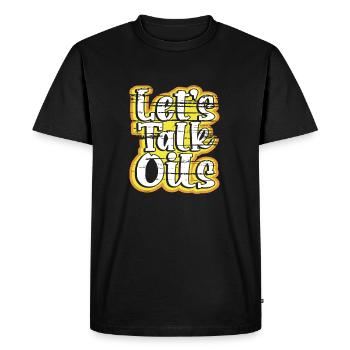 Essential Oils Gift let's Talk Oils Fun Essential - Men's Premium Organic T-Shirt - black - Front - Nico (187cm)