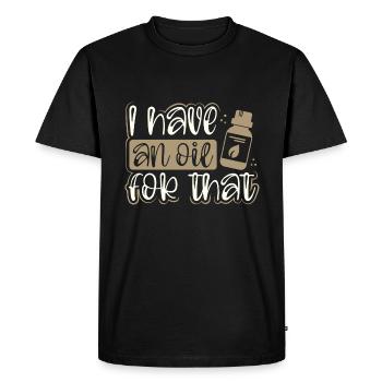 Les cadeaux de praticien d’huile essentielle ont une huile pour - T-shirt Premium bio Homme - noir - Devant - Nico (187cm)