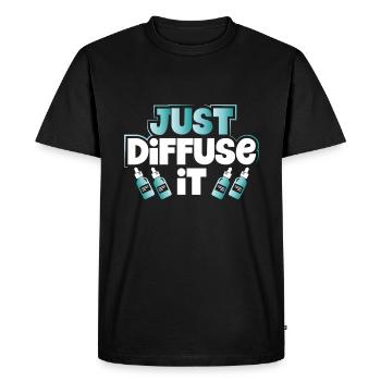 Essential Oil Gift Just Diffuse It Essential Oils - Men's Premium Organic T-Shirt - black - Front - Nico (187cm)