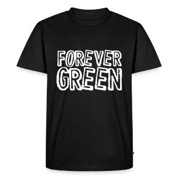Environmentalist Gift Forever Green Environmental - Men's Premium Organic T-Shirt - black - Front - Nico (187cm)