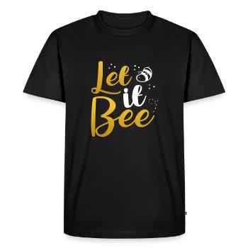 Cute Honeybee Let it Bee Beekeeper Gift - Men's Premium Organic T-Shirt - black - Front - Nico (187cm)