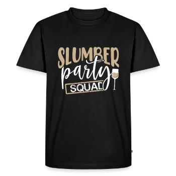 Slumber Party Squad Cadeau Fun Sleepover Wine - T-shirt Premium bio Homme - noir - Devant - Nico (187cm)