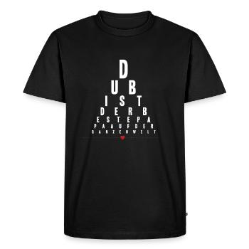 Vous êtes le meilleur papa du monde - T-shirt Premium bio Homme - noir - Devant - Nico (187cm)