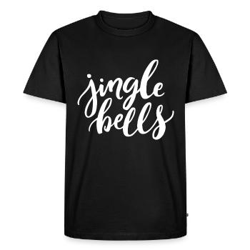 Noël Jingle Bells de Noël cadeau de Noël - T-shirt Premium bio Homme - noir - Devant - Nico (187cm)