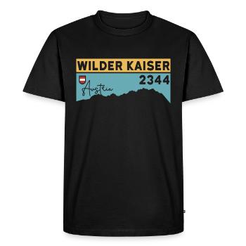 Wilder Kaiser Kaiserkrone Kitzbühel Randonnée Tyrol - T-shirt Premium bio Homme - noir - Devant - Nico (187cm)