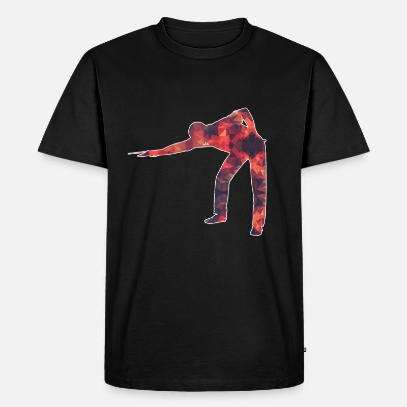 Snooker / Billard / Pool - Männer Premium Bio T-Shirt - Schwarz