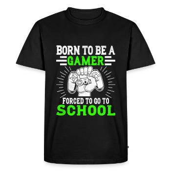 Gaming - Gamer - Computer Games - Video Games - Men's Premium Organic T-Shirt - black - Front - Nico (187cm)