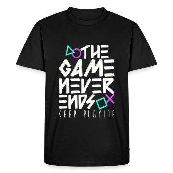 Gaming - Gamer - Computer Games - Men's Premium Organic T-Shirt - black - Front - Nico (187cm)