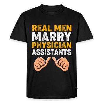 Physician Assistant Nursing MFA PA - Men's Premium Organic T-Shirt - black - Front - Nico (187cm)
