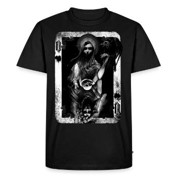 Reine de la mort et de la mort 04 - T-shirt Premium bio Homme - noir - Devant - Nico (187cm)