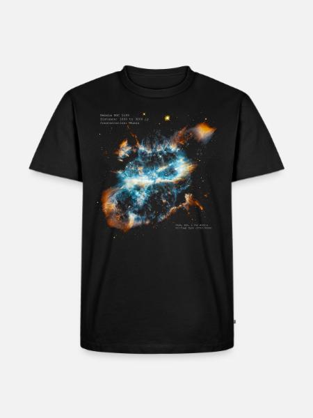Nebula NGC 5189 - Männer Premium Bio T-Shirt - Schwarz