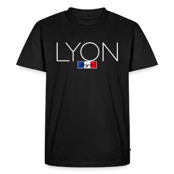 LYON FRANCE HOLIDAY SUMMER PARTY (w) - T-shirt Premium bio Homme - noir - Devant - Nico (187cm)