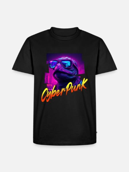 Cyberpunk Turtle - Men's Premium Organic T-Shirt - black
