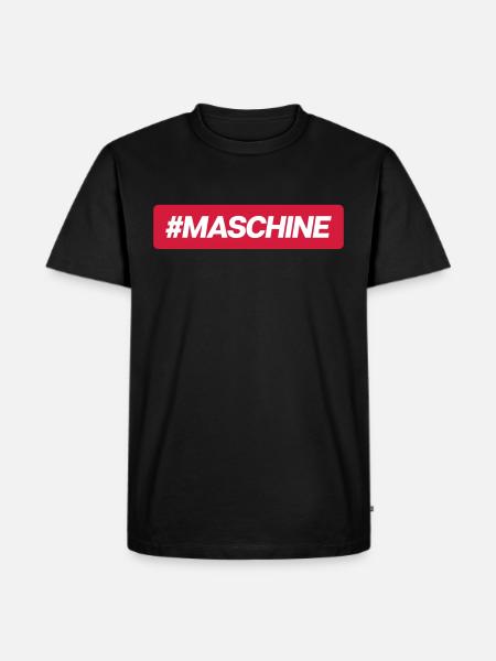 #Maschine - Männer Premium Bio T-Shirt - Schwarz