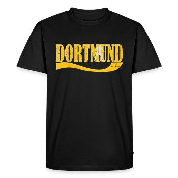 drtmund - Männer Premium Bio T-Shirt - Schwarz - Vorne - Nico (187cm)