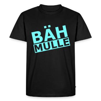 Bähmulle Bähmull Weeping whine crying - Men's Premium Organic T-Shirt - black - Front - Nico (187cm)