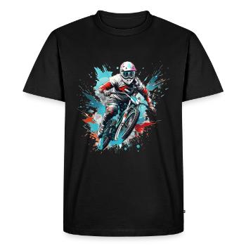 BMX rider - Men's Premium Organic T-Shirt - black - Front - Nico (187cm)